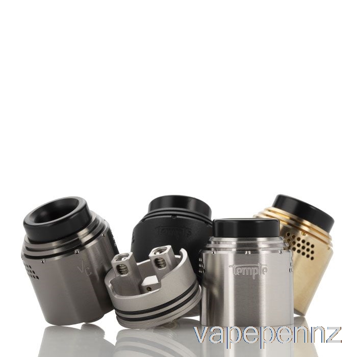 Vaperz Cloud TEMPLE 25mm RDA 25mm - Navy Brass VAPE NZ
